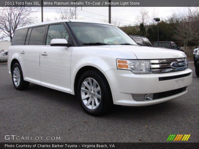 2011 Ford Flex SEL in White Platinum Metallic Tri-Coat