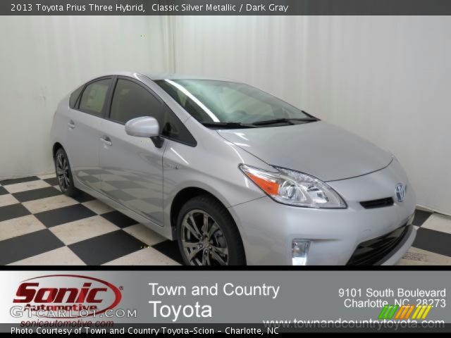 2013 Toyota Prius Three Hybrid in Classic Silver Metallic