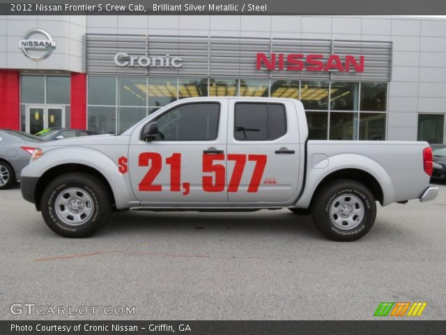 2012 Nissan Frontier S Crew Cab in Brilliant Silver Metallic