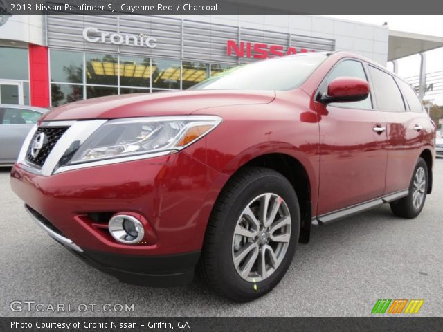 2013 Nissan Pathfinder S in Cayenne Red
