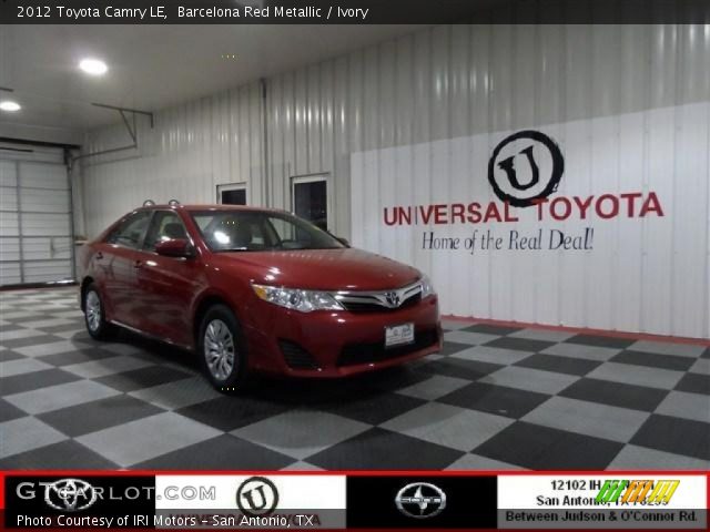 2012 Toyota Camry LE in Barcelona Red Metallic