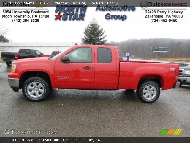 2013 GMC Sierra 1500 SLE Extended Cab 4x4 in Fire Red