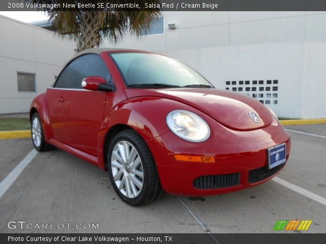 2008 Volkswagen New Beetle SE Convertible in Salsa Red