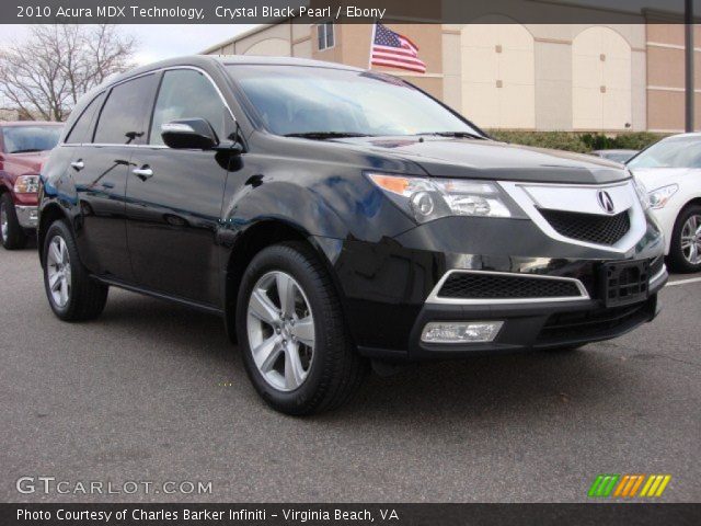 2010 Acura MDX Technology in Crystal Black Pearl