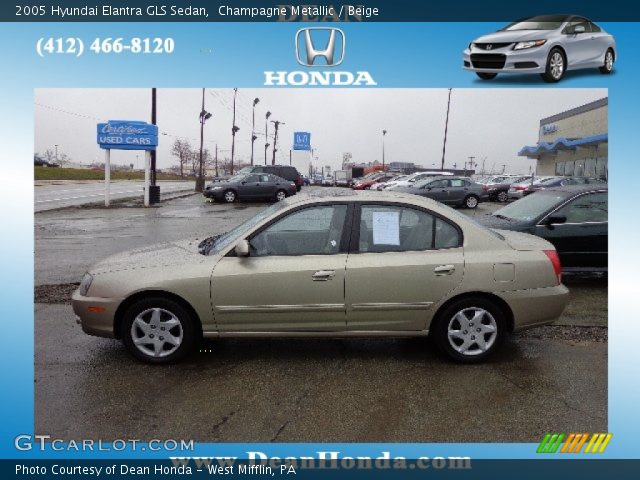 2005 Hyundai Elantra GLS Sedan in Champagne Metallic