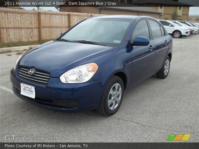 2011 Hyundai Accent GLS 4 Door in Dark Sapphire Blue