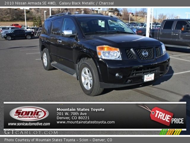 2010 Nissan Armada SE 4WD in Galaxy Black Metallic