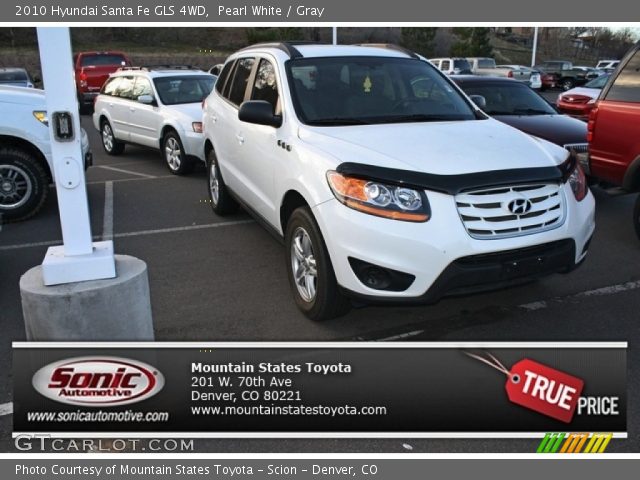 2010 Hyundai Santa Fe GLS 4WD in Pearl White