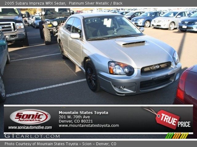 2005 Subaru Impreza WRX Sedan in Platinum Silver Metallic