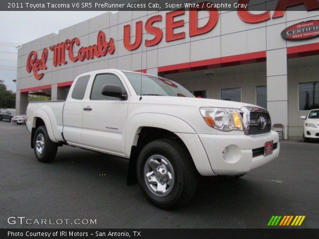 2011 Toyota Tacoma V6 SR5 PreRunner Access Cab in Super White