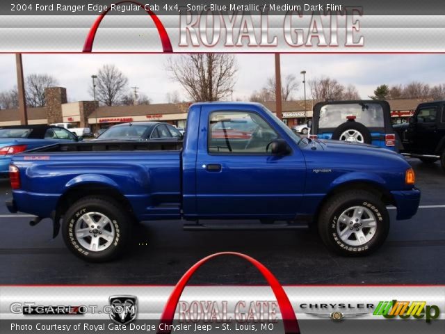 2004 Ford Ranger Edge Regular Cab 4x4 in Sonic Blue Metallic