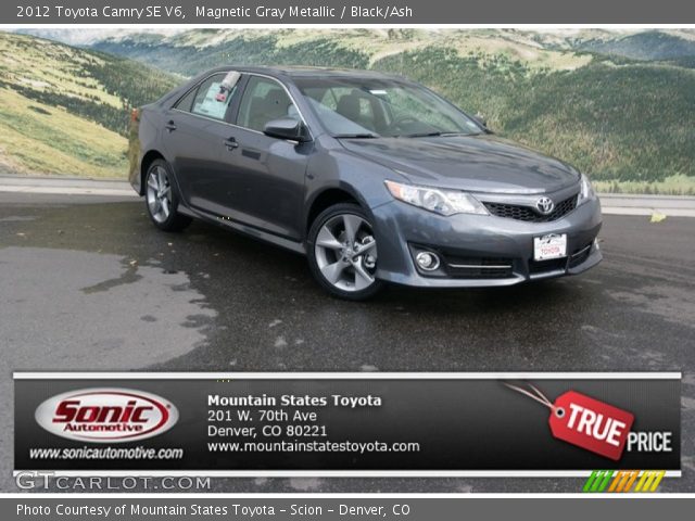 2012 Toyota Camry SE V6 in Magnetic Gray Metallic