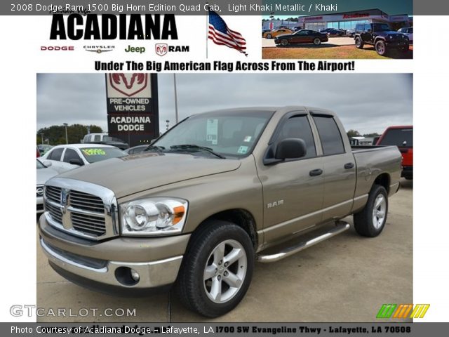 2008 Dodge Ram 1500 Big Horn Edition Quad Cab in Light Khaki Metallic