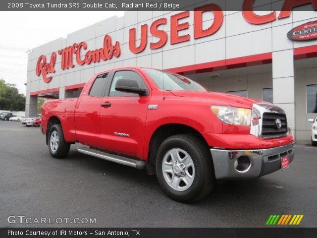 2008 Toyota Tundra SR5 Double Cab in Radiant Red