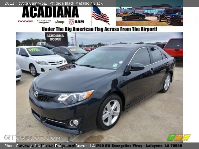 2012 Toyota Camry SE in Attitude Black Metallic