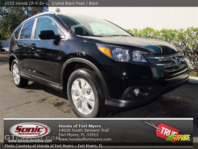 2013 Honda CR-V EX-L in Crystal Black Pearl