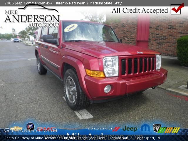 2006 Jeep Commander 4x4 in Inferno Red Pearl