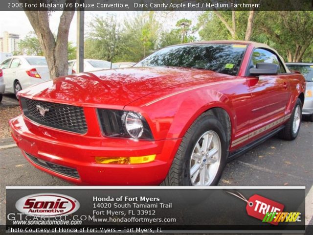 2008 Ford Mustang V6 Deluxe Convertible in Dark Candy Apple Red