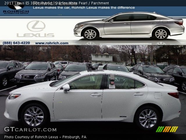 2013 Lexus ES 300h Hybrid in Starfire White Pearl