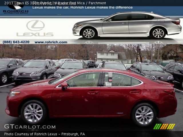 2013 Lexus ES 300h Hybrid in Matador Red Mica