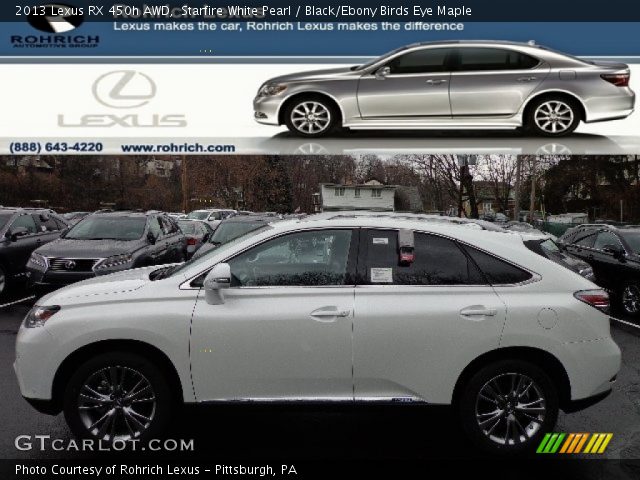 2013 Lexus RX 450h AWD in Starfire White Pearl