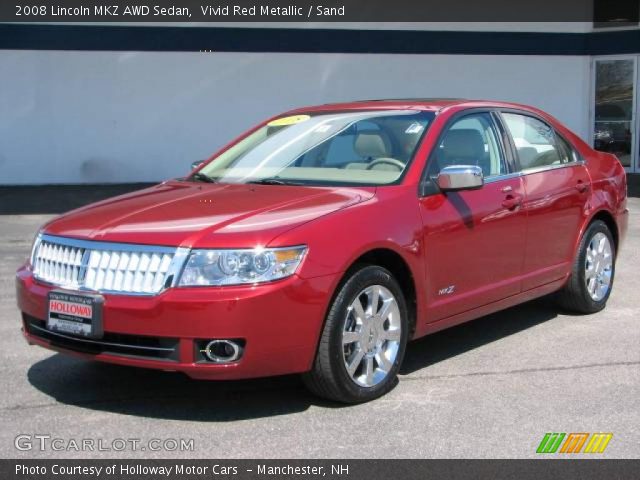 2008 Lincoln MKZ AWD Sedan in Vivid Red Metallic