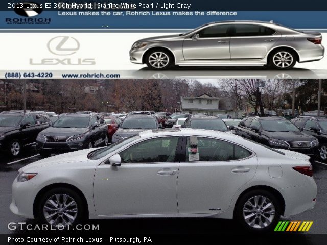 2013 Lexus ES 300h Hybrid in Starfire White Pearl