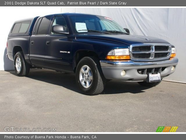 2001 Dodge Dakota SLT Quad Cab in Patriot Blue Pearl