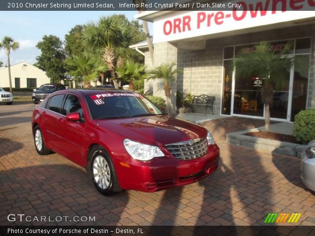 2010 Chrysler Sebring Limited Sedan in Inferno Red Crystal Pearl