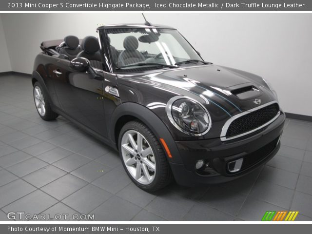 2013 Mini Cooper S Convertible Highgate Package in Iced Chocolate Metallic