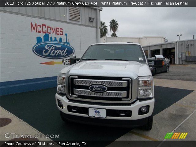 2013 Ford F250 Super Duty Platinum Crew Cab 4x4 in White Platinum Tri-Coat