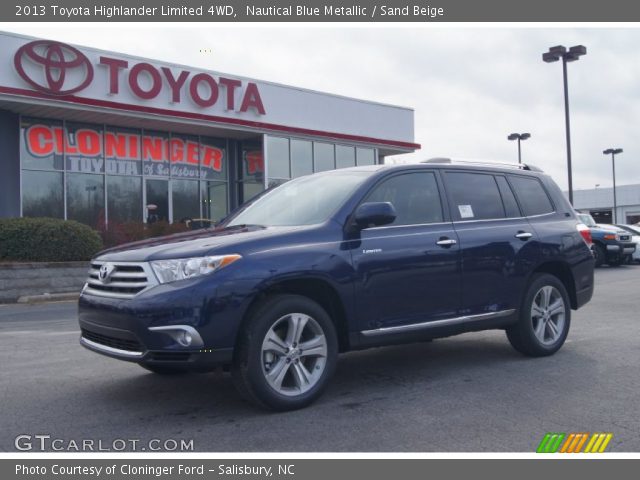 2013 Toyota Highlander Limited 4WD in Nautical Blue Metallic