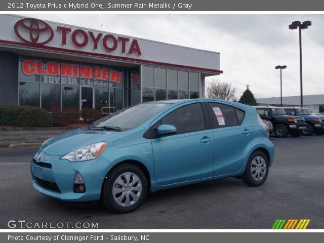 2012 Toyota Prius c Hybrid One in Summer Rain Metallic