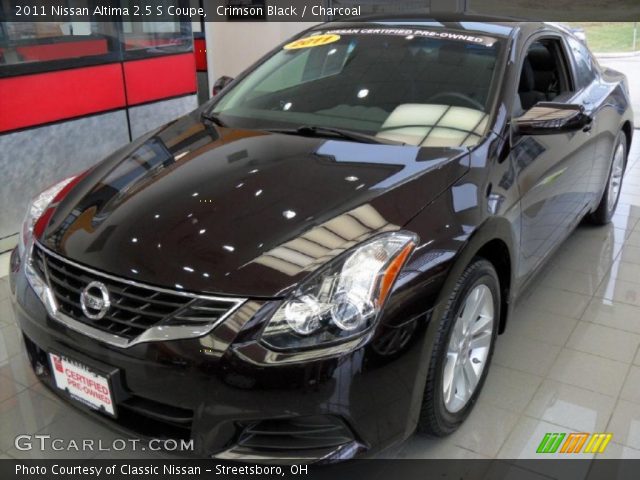 2011 Nissan Altima 2.5 S Coupe in Crimson Black