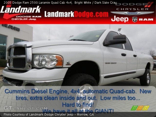 2005 Dodge Ram 2500 Laramie Quad Cab 4x4 in Bright White