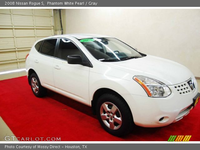 2008 Nissan Rogue S in Phantom White Pearl