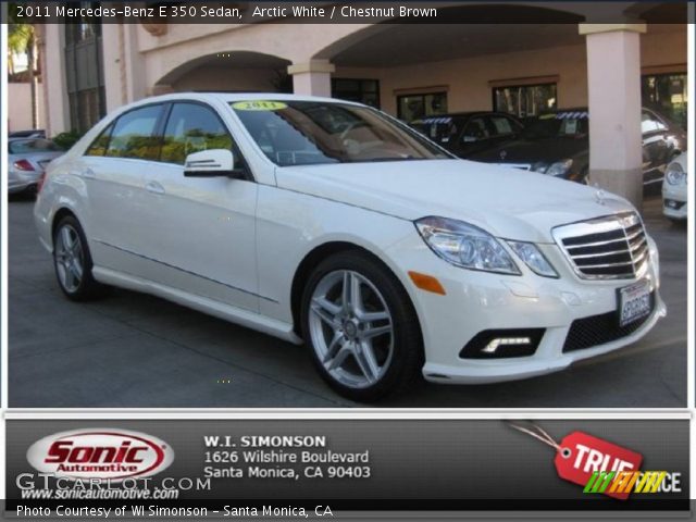 2011 Mercedes-Benz E 350 Sedan in Arctic White