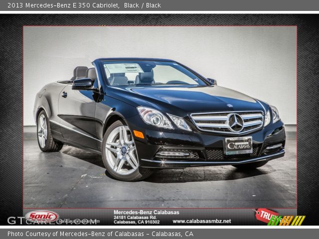 2013 Mercedes-Benz E 350 Cabriolet in Black