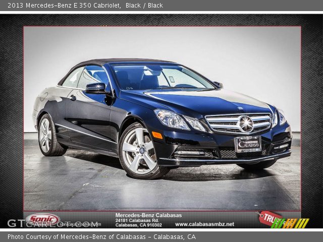 2013 Mercedes-Benz E 350 Cabriolet in Black