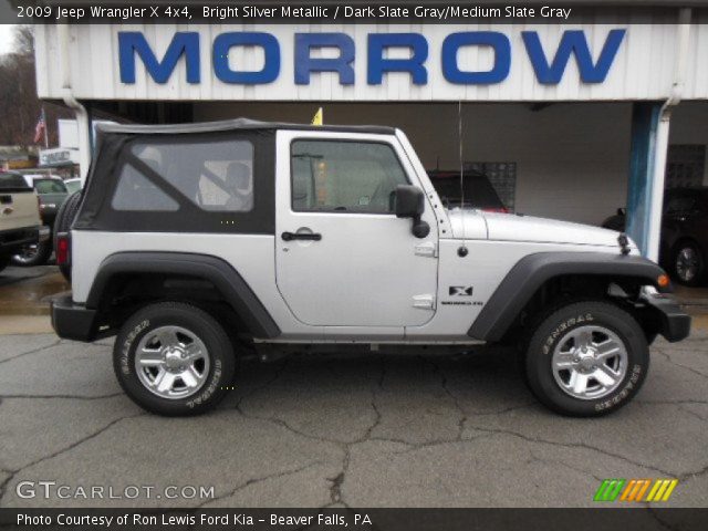 2009 Jeep Wrangler X 4x4 in Bright Silver Metallic