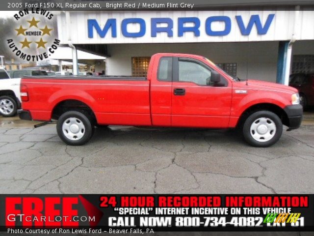 2005 Ford F150 XL Regular Cab in Bright Red