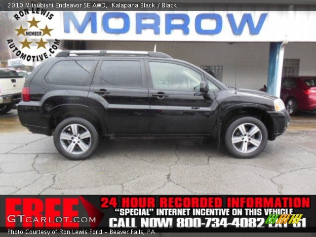 2010 Mitsubishi Endeavor SE AWD in Kalapana Black