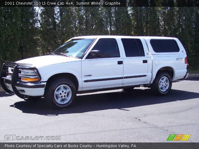 2001 Chevrolet S10 LS Crew Cab 4x4 in Summit White