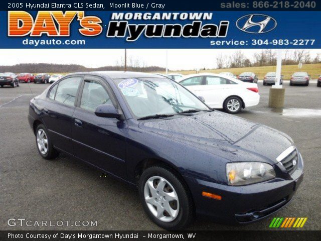 2005 Hyundai Elantra GLS Sedan in Moonlit Blue