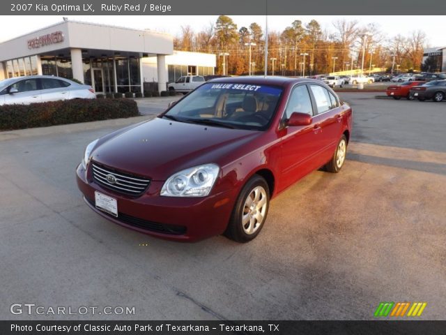 2007 Kia Optima LX in Ruby Red