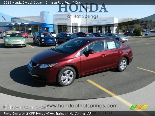 2013 Honda Civic LX Sedan in Crimson Red Pearl