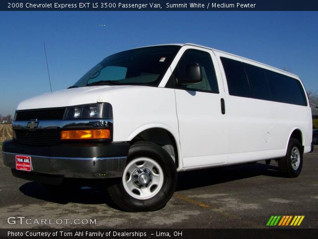 2008 Chevrolet Express EXT LS 3500 Passenger Van in Summit White