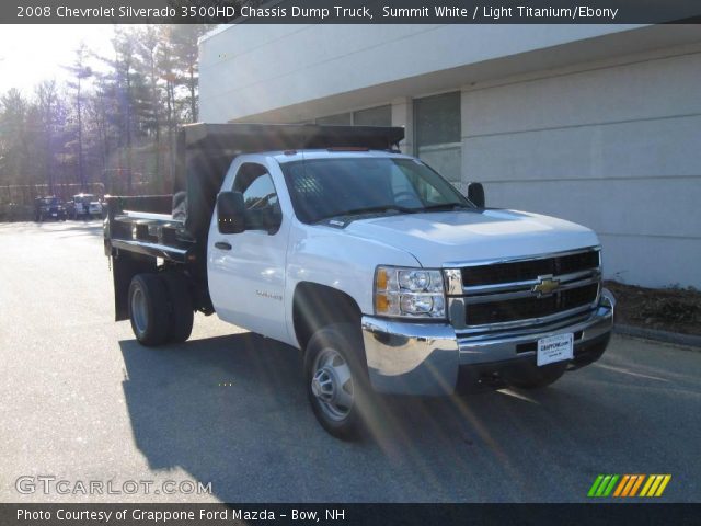 2008 Chevrolet Silverado 3500HD Chassis Dump Truck in Summit White