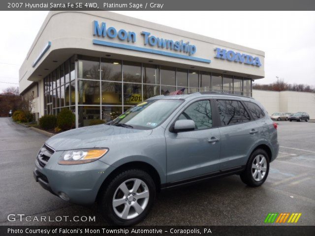 2007 Hyundai Santa Fe SE 4WD in Platinum Sage