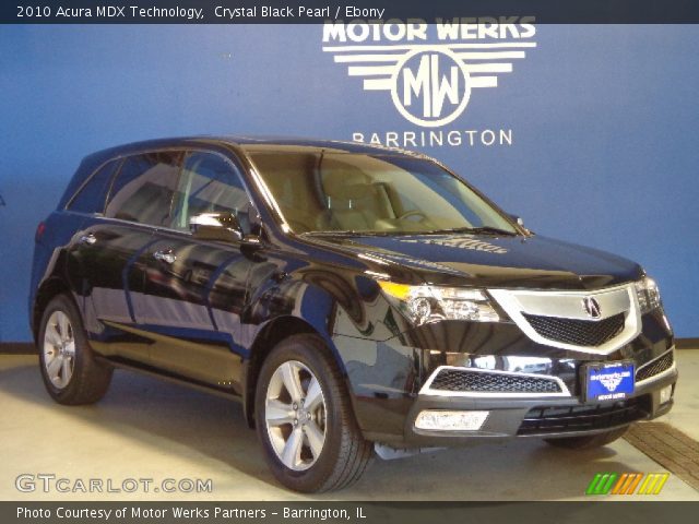2010 Acura MDX Technology in Crystal Black Pearl
